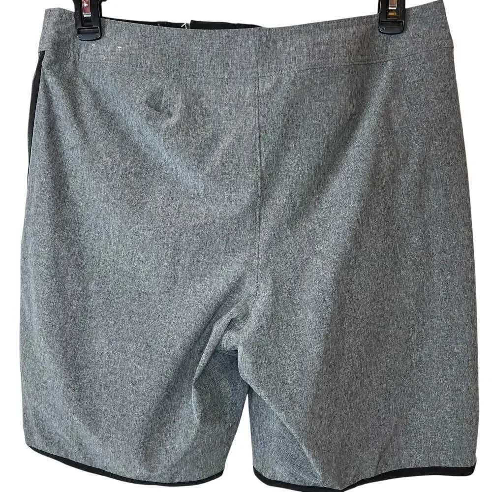 HOLLISTER Watersport Hybrid Shorts Swim Trunks in Gray and Black Men's 32 Waist